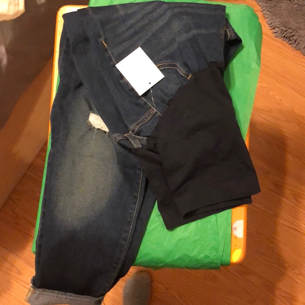 Maternity stretch Capri jeggings